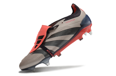 Men's Adidas Predator Elite Foldover Tongue SG Soft Ground Low-Tops Football Boots - Gold/Blue/Red