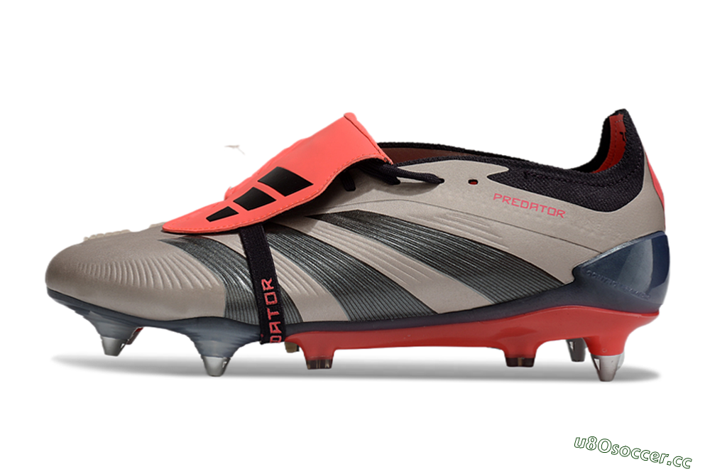 Men's Adidas Predator Elite Foldover Tongue SG Soft Ground Low-Tops Football Boots - Gold/Blue/Red 0