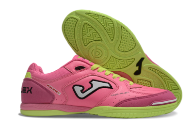Men's Joma Top Flex IC Indoor & Futsal Low-Tops Football Shoes - Pink/White/Yellow