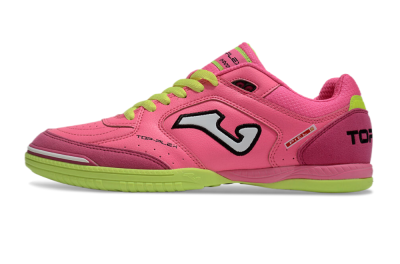 Men's Joma Top Flex IC Indoor & Futsal Low-Tops Football Shoes - Pink/White/Yellow