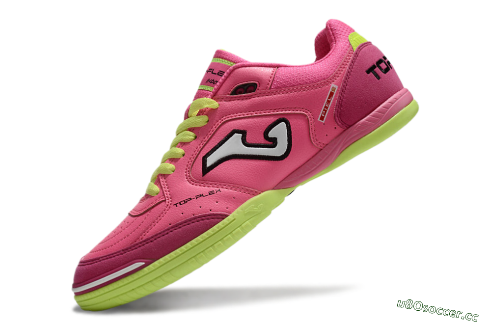 Men's Joma Top Flex IC Indoor & Futsal Low-Tops Football Shoes - Pink/White/Yellow 5
