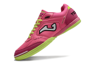 Men's Joma Top Flex IC Indoor & Futsal Low-Tops Football Shoes - Pink/White/Yellow