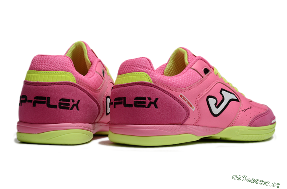Men's Joma Top Flex IC Indoor & Futsal Low-Tops Football Shoes - Pink/White/Yellow 6