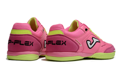 Men's Joma Top Flex IC Indoor & Futsal Low-Tops Football Shoes - Pink/White/Yellow