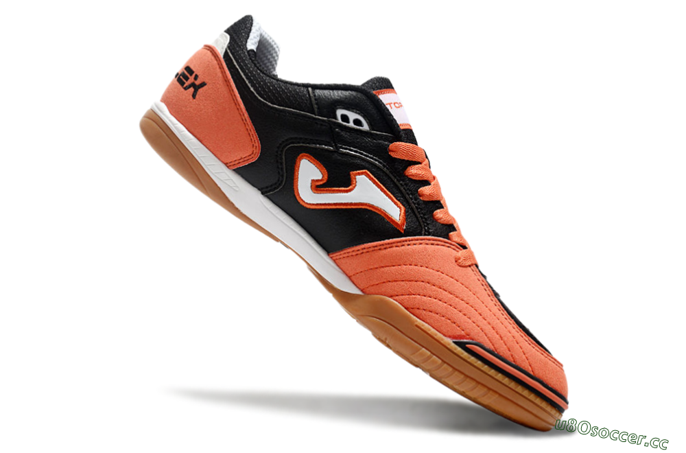 Men's Joma Top Flex IC Indoor & Futsal Low-Tops Football Shoes - Black/White/Red 4