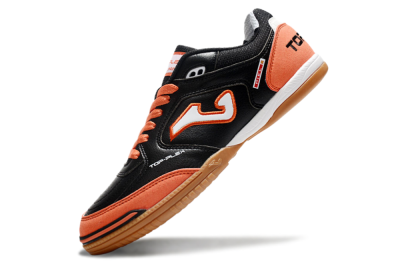 Men's Joma Top Flex IC Indoor & Futsal Low-Tops Football Shoes - Black/White/Red