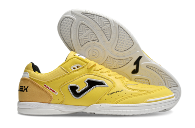 Men's Joma Top Flex IC Indoor & Futsal Low-Tops Football Shoes - Yellow/Black/Silver