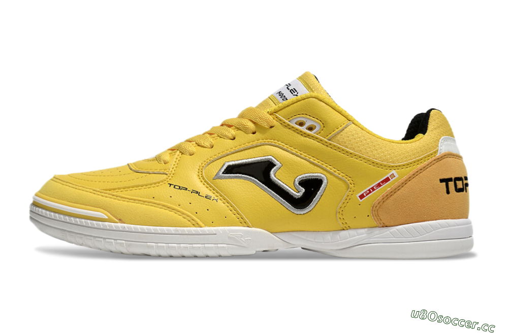 Men's Joma Top Flex IC Indoor & Futsal Low-Tops Football Shoes - Yellow/Black/Silver 0