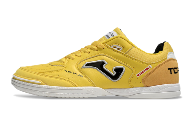 Men's Joma Top Flex IC Indoor & Futsal Low-Tops Football Shoes - Yellow/Black/Silver