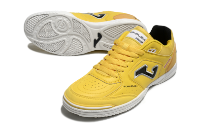 Men's Joma Top Flex IC Indoor & Futsal Low-Tops Football Shoes - Yellow/Black/Silver