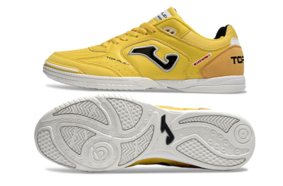 Men's Joma Top Flex IC Indoor & Futsal Low-Tops Football Shoes - Yellow/Black/Silver