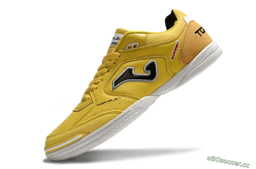 Men's Joma Top Flex IC Indoor & Futsal Low-Tops Football Shoes - Yellow/Black/Silver 5