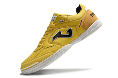 Men's Joma Top Flex IC Indoor & Futsal Low-Tops Football Shoes - Yellow/Black/Silver