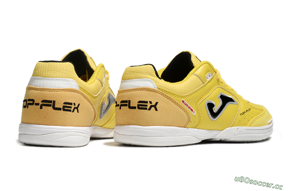 Men's Joma Top Flex IC Indoor & Futsal Low-Tops Football Shoes - Yellow/Black/Silver 6