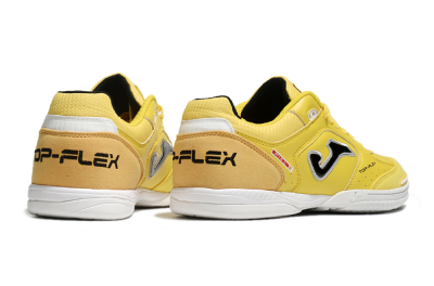 Men's Joma Top Flex IC Indoor & Futsal Low-Tops Football Shoes - Yellow/Black/Silver