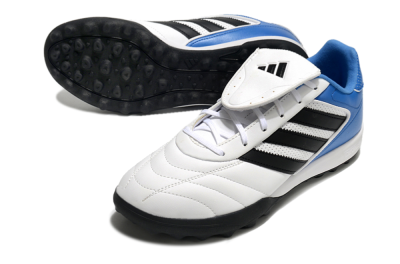 Men's Adidas Copa Gloro 2 TF Artificial Turf Low-Tops Football Shoes - White/Black/Blue