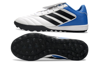 Men's Adidas Copa Gloro 2 TF Artificial Turf Low-Tops Football Shoes - White/Black/Blue
