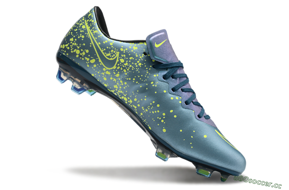 Men's Nike Mercurial Vapor 10 FG Firm Ground Low-Tops Football Boots - Jade/Yellow/Black 4