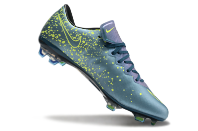 Men's Nike Mercurial Vapor 10 FG Firm Ground Low-Tops Football Boots - Jade/Yellow/Black