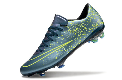 Men's Nike Mercurial Vapor 10 FG Firm Ground Low-Tops Football Boots - Jade/Yellow/Black