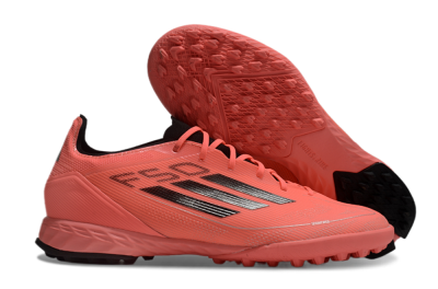 Men's Adidas F50 Pro TF Artificial Turf Low-Tops Football Shoes - Red/Black