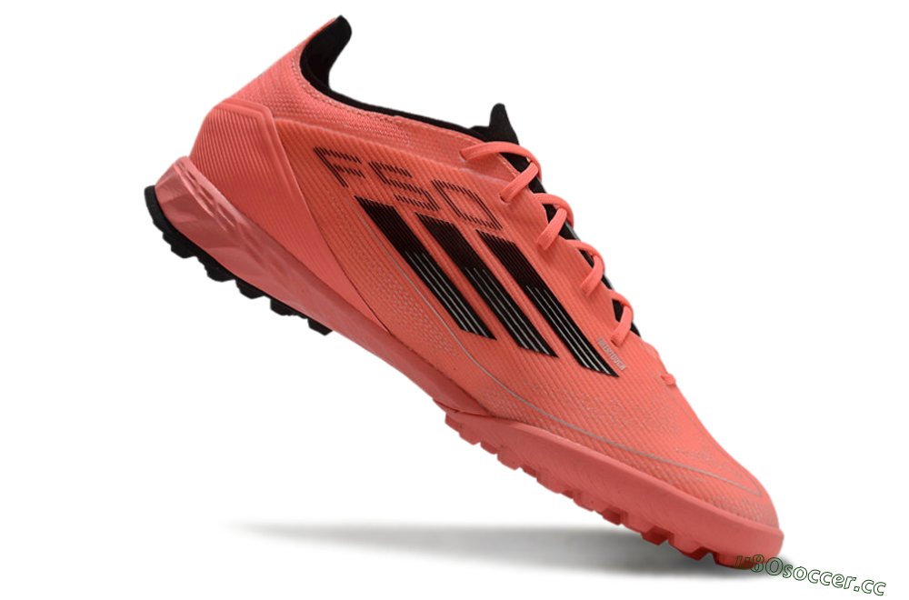 Men's Adidas F50 Pro TF Artificial Turf Low-Tops Football Shoes - Red/Black 4