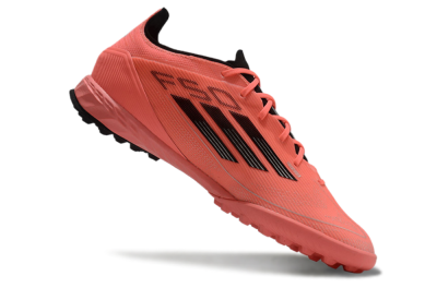 Men's Adidas F50 Pro TF Artificial Turf Low-Tops Football Shoes - Red/Black