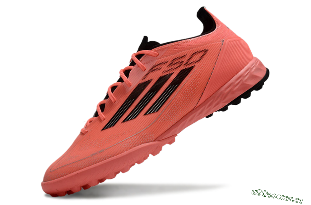 Men's Adidas F50 Pro TF Artificial Turf Low-Tops Football Shoes - Red/Black 5