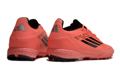 Men's Adidas F50 Pro TF Artificial Turf Low-Tops Football Shoes - Red/Black