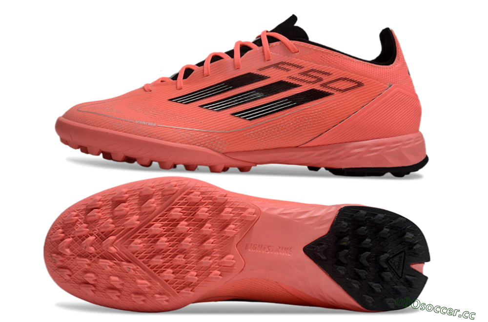Men's Adidas F50 Pro TF Artificial Turf Low-Tops Football Shoes - Red/Black 1