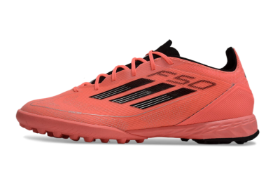 Men's Adidas F50 Pro TF Artificial Turf Low-Tops Football Shoes - Red/Black