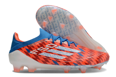 Men's Adidas F50 Elite FG Firm Ground Low-Tops Football Boots - Red/White/Blue