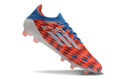Men's Adidas F50 Elite FG Firm Ground Low-Tops Football Boots - Red/White/Blue