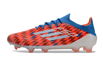 Men's Adidas F50 Elite FG Firm Ground Low-Tops Football Boots - Red/White/Blue
