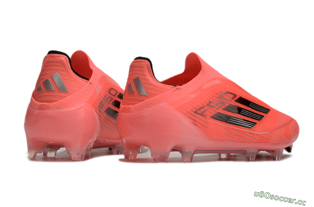 Men's Adidas F50 Elite Laceless FG Firm Ground Low-Tops Football Boots - Red/Black 6