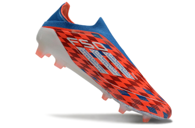Men's Adidas F50 Elite Laceless FG Firm Ground Low-Tops Football Boots - Red/White/Blue