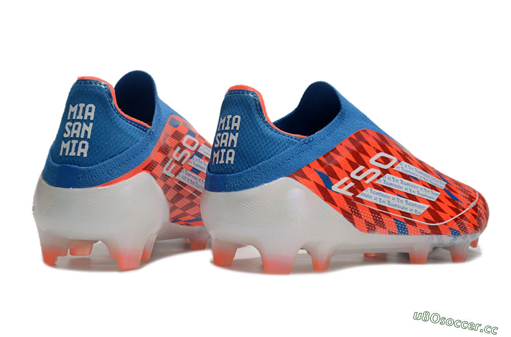 Men's Adidas F50 Elite Laceless FG Firm Ground Low-Tops Football Boots - Red/White/Blue 6