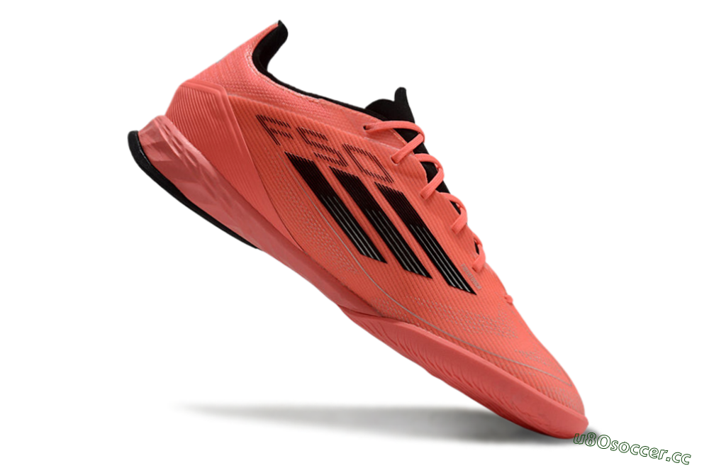 Men's Adidas F50 Pro IC Indoor & Futsal Low-Tops Football Shoes - Red/Black 4