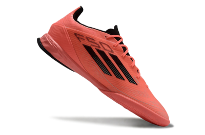 Men's Adidas F50 Pro IC Indoor & Futsal Low-Tops Football Shoes - Red/Black