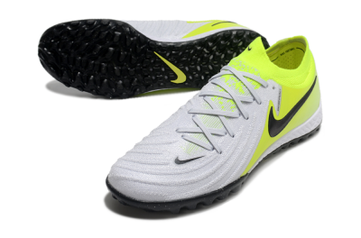 Men's Nike Phantom GX 2 Elite TF Artificial Turf Low-Tops Football Shoes - Grey/Black/Yellow