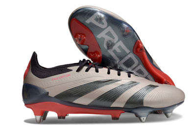 Men's Adidas Predator 24 Elite FG Firm Ground Low-Tops Football Boots - Gold/Blue/Red