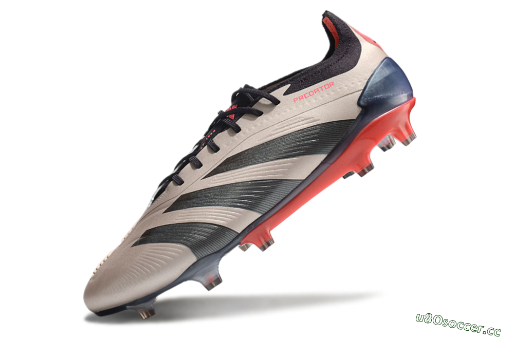 Men's Adidas Predator 24 Elite FG Firm Ground Low-Tops Football Boots - Gold/Blue/Red 5