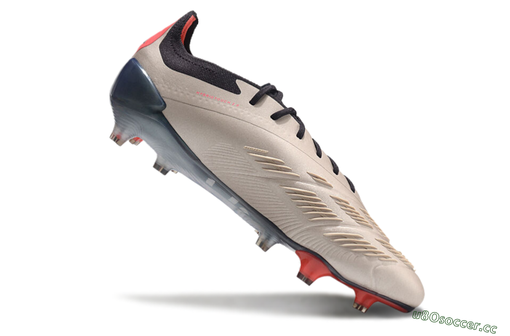 Men's Adidas Predator 24 Elite FG Firm Ground Low-Tops Football Boots - Gold/Blue/Red 4