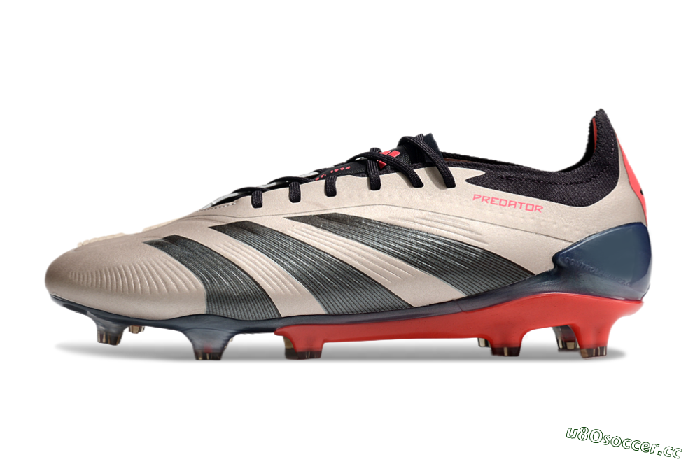 Men's Adidas Predator 24 Elite FG Firm Ground Low-Tops Football Boots - Gold/Blue/Red 0