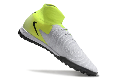 Men's Nike Phantom Luna Elite NU TF Artificial Turf High-Tops Football Shoes - Grey/Yellow/Black