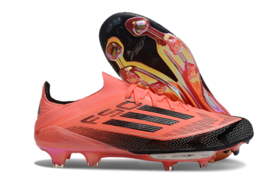 Men's Adidas F50+ Lightstrike Pro FG Firm Ground Low-Tops Football Boots - Red/Black
