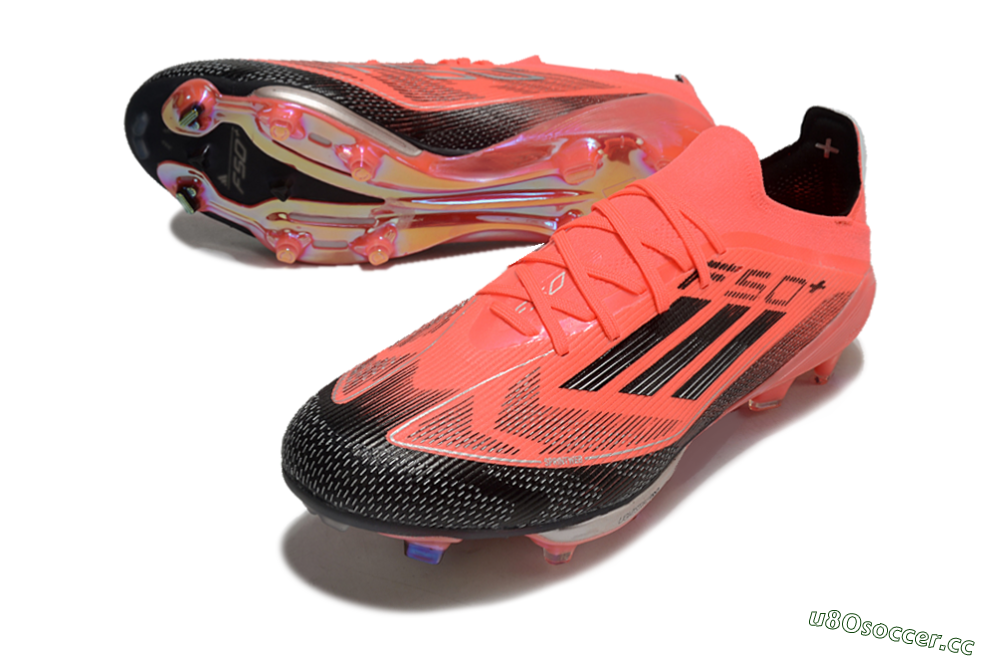 Men's Adidas F50+ Lightstrike Pro FG Firm Ground Low-Tops Football Boots - Red/Black 3