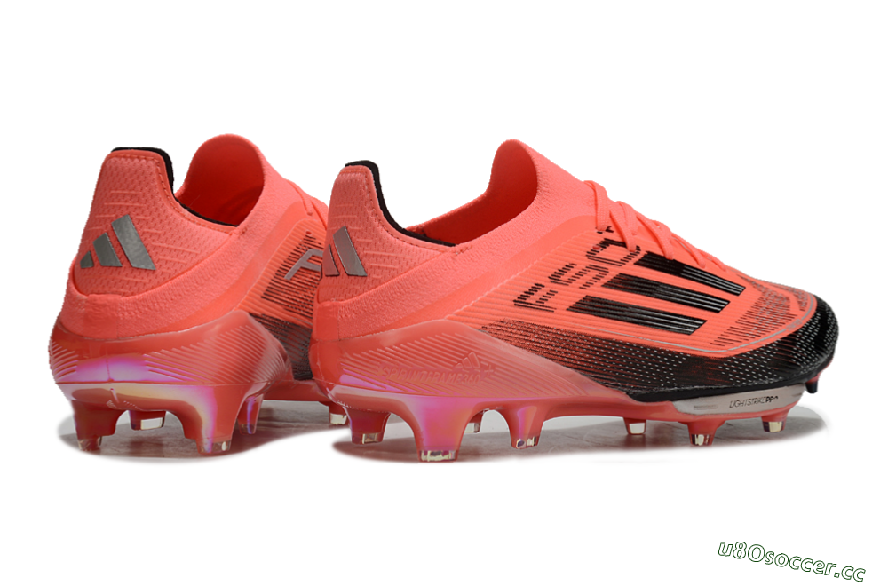 Men's Adidas F50+ Lightstrike Pro FG Firm Ground Low-Tops Football Boots - Red/Black 6