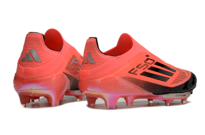 Unisex Adidas F50+ Lightstrike Pro Laceless FG Firm Ground Low-Tops Football Boots - Red/Black/Silver