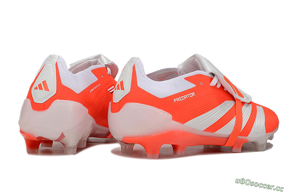 Men's Adidas Predator Elite Foldover Tongue FG Firm Ground Low-Tops Football Boots - Red/White 6